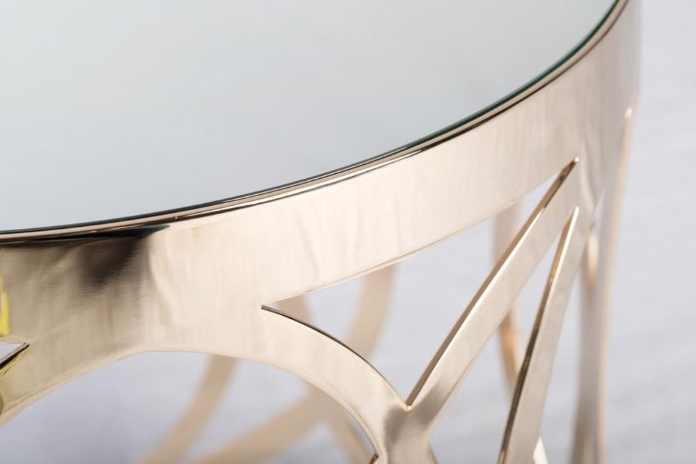 SCARLETT Marble and metal high side table