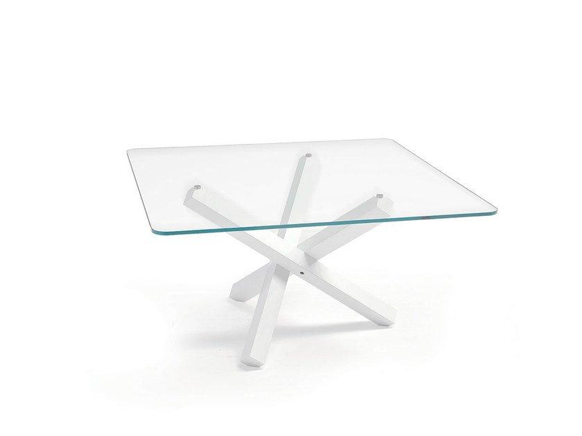 AIKIDO SQUARE Square glass table