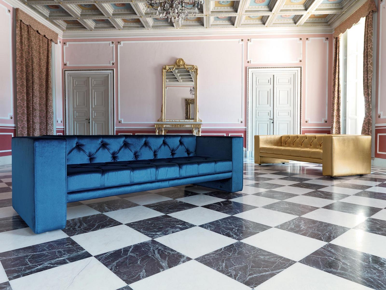 TUBBY Tufted 4 seater fabric sofa TUBBY Tufted 4 seater fabric sofa