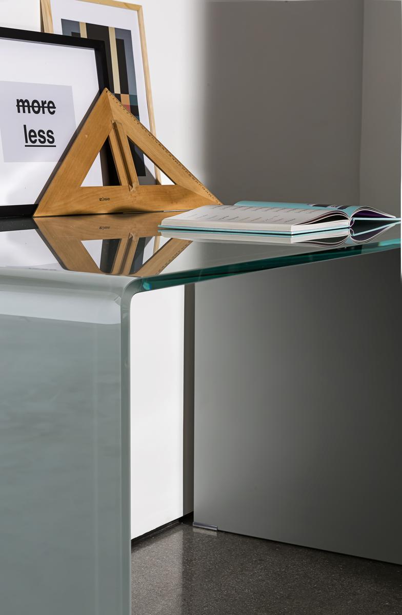 BRIDGE Rectangular glass table