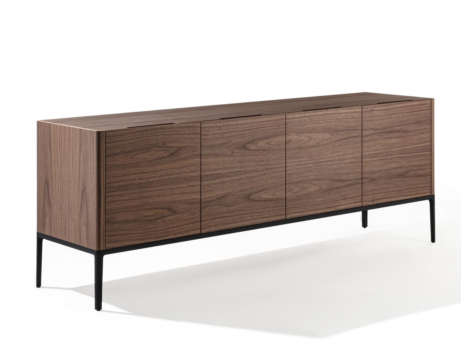 KANTO Canaletta walnut sideboard with doors