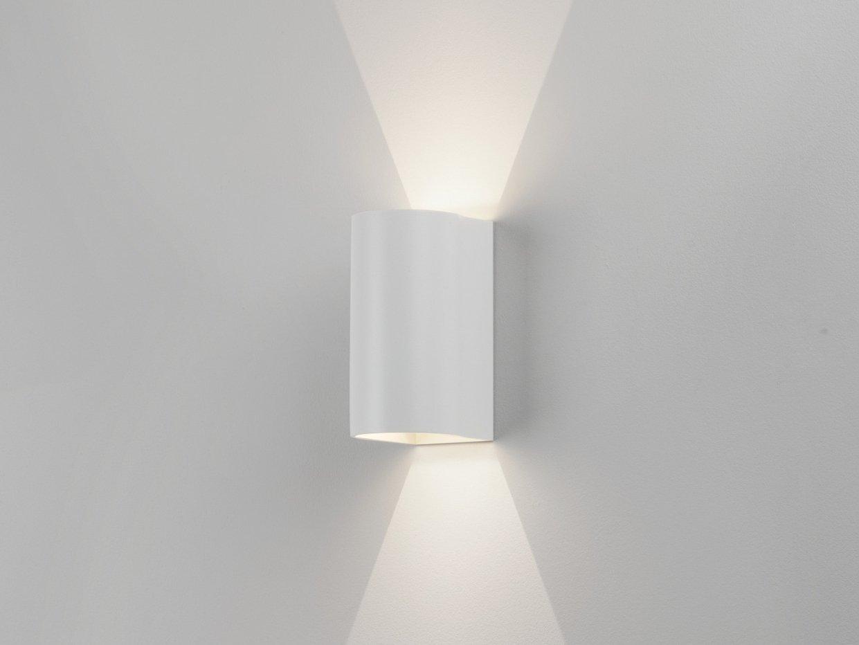 DUNBAR 160 LED direct-indirect light aluminium outdoor wall lamp