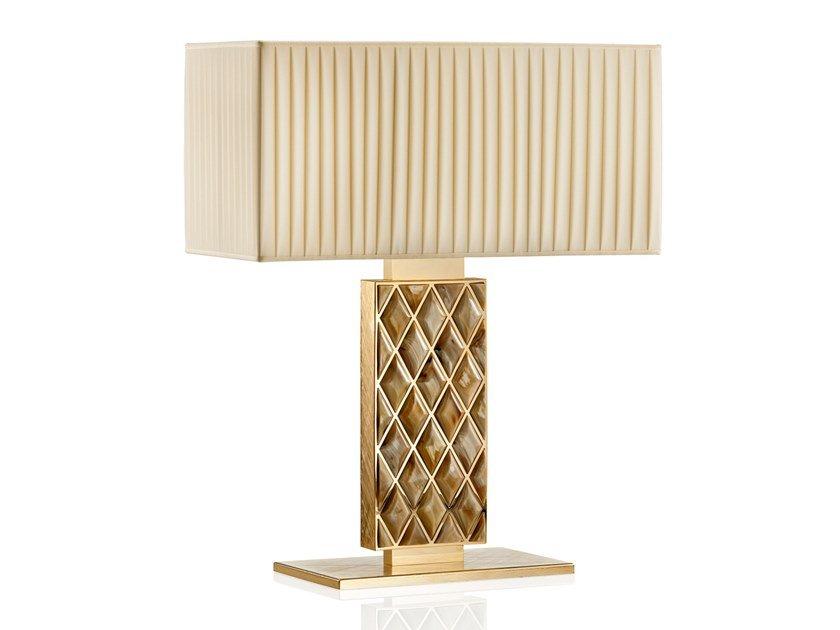 SABA 1722 24k gold-plated brass table lamp