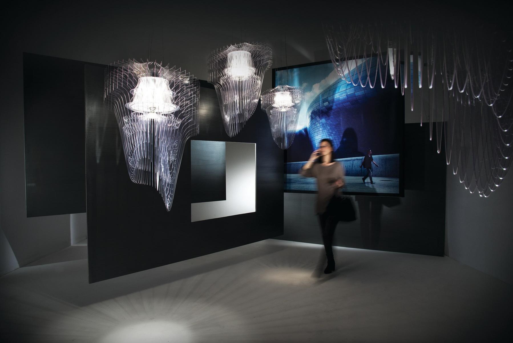 ARIA TRANSPARENT Cristalflex® / Lentiflex® LED pendant lamp