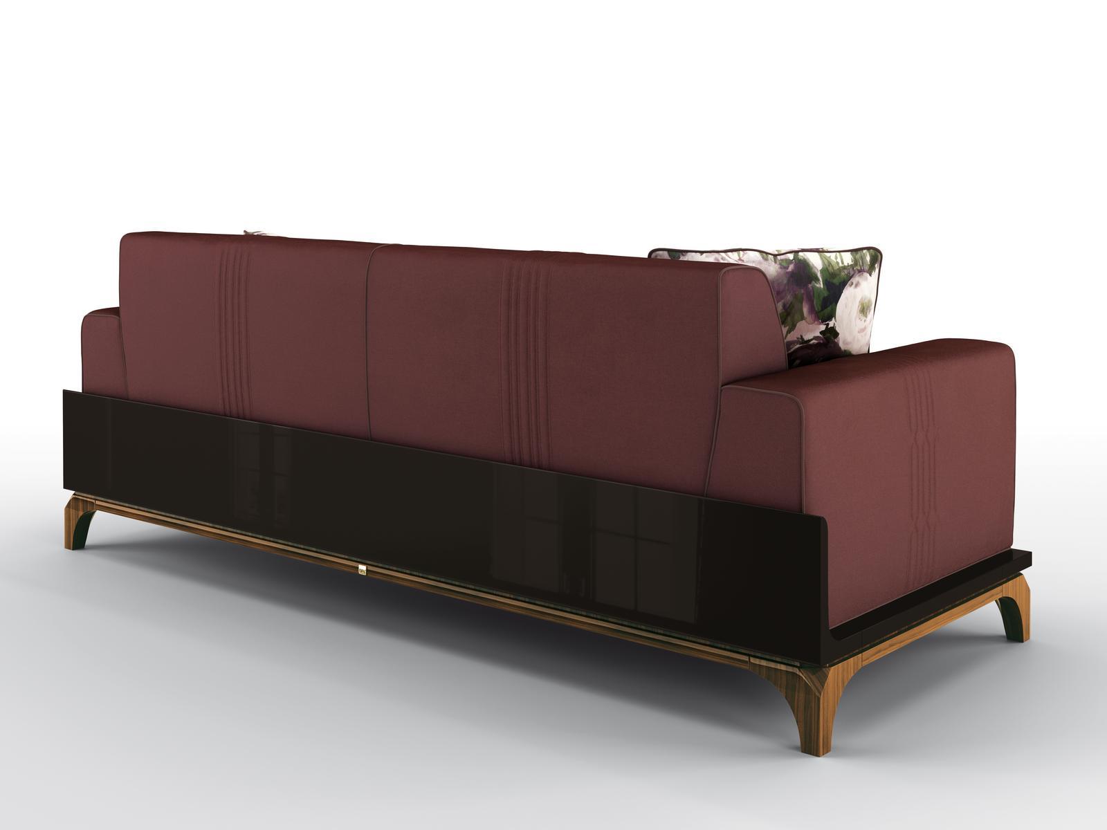 HARMONY 3 seater velvet sofa