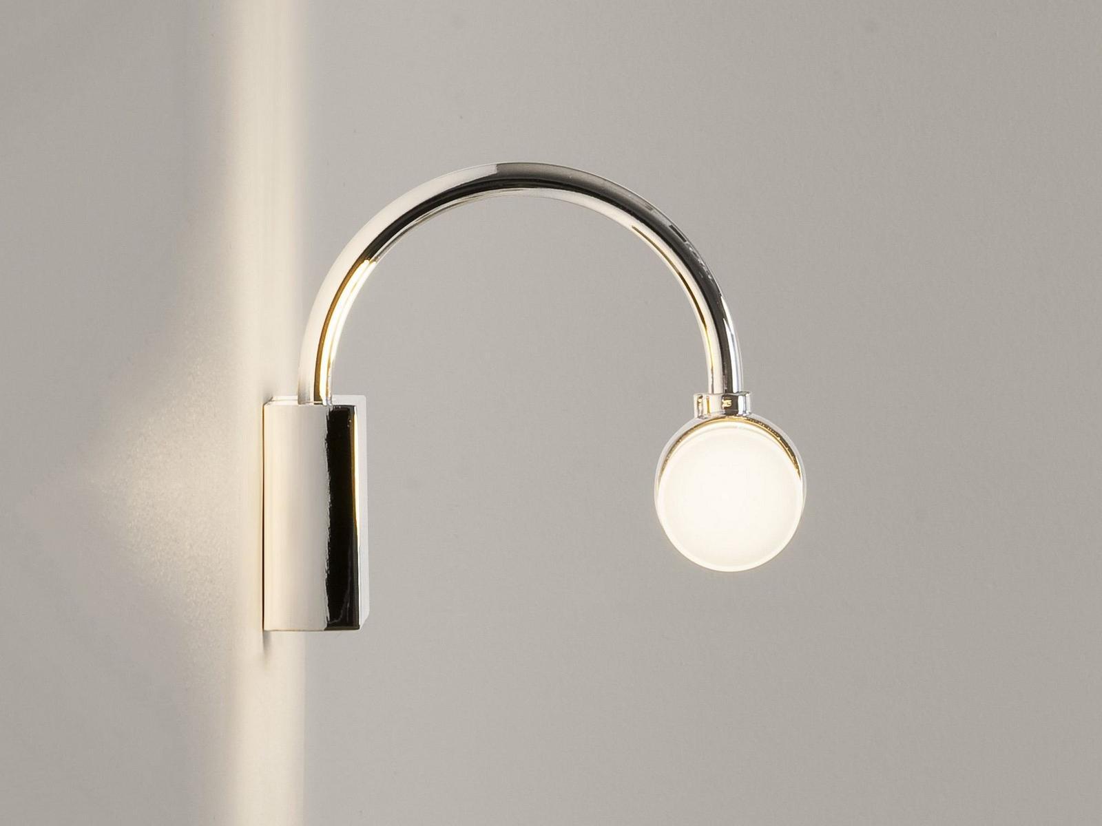 DAYTON Mirror lamp in zinc and glass