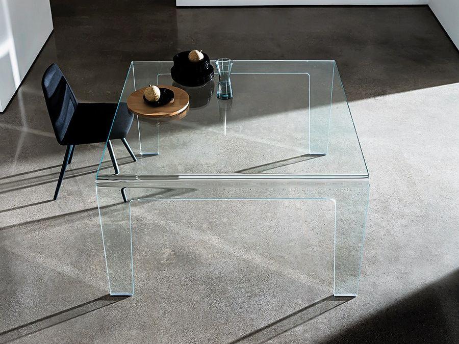 FROG Square glass table