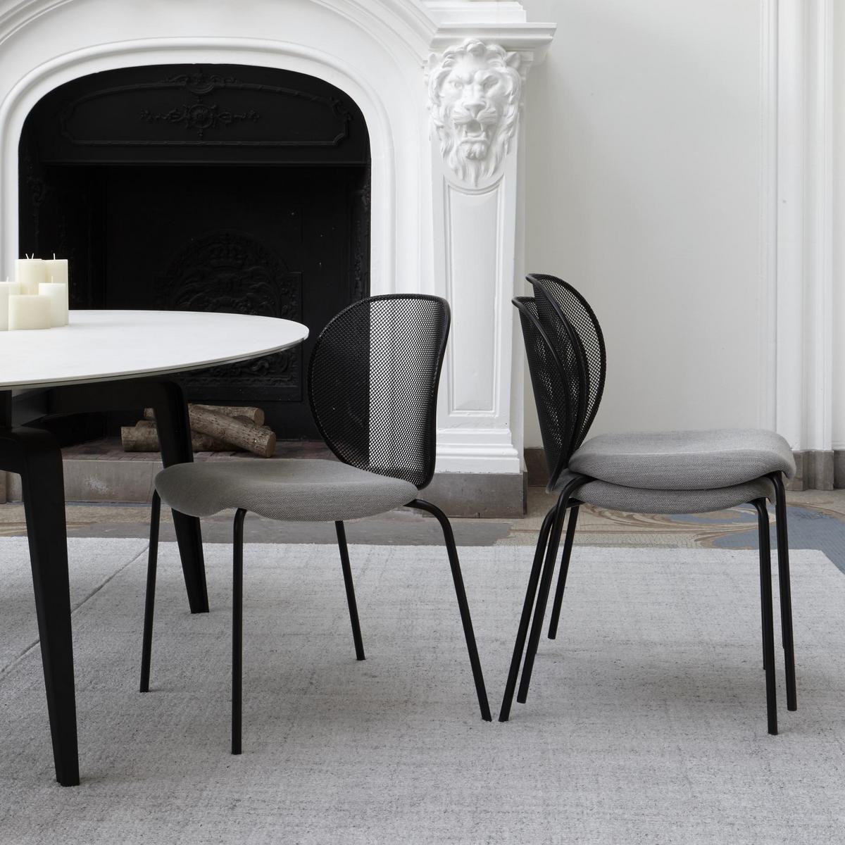 UNBEAUMATIN Steel chair with integrated cushion