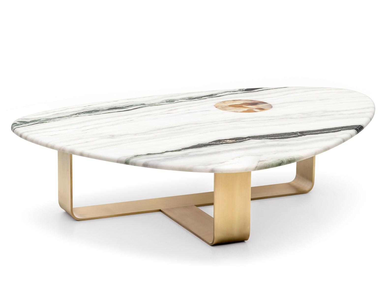 DEMETRA 7007 Low triangular marble coffee table DEMETRA 7007 Low triangular marble coffee table