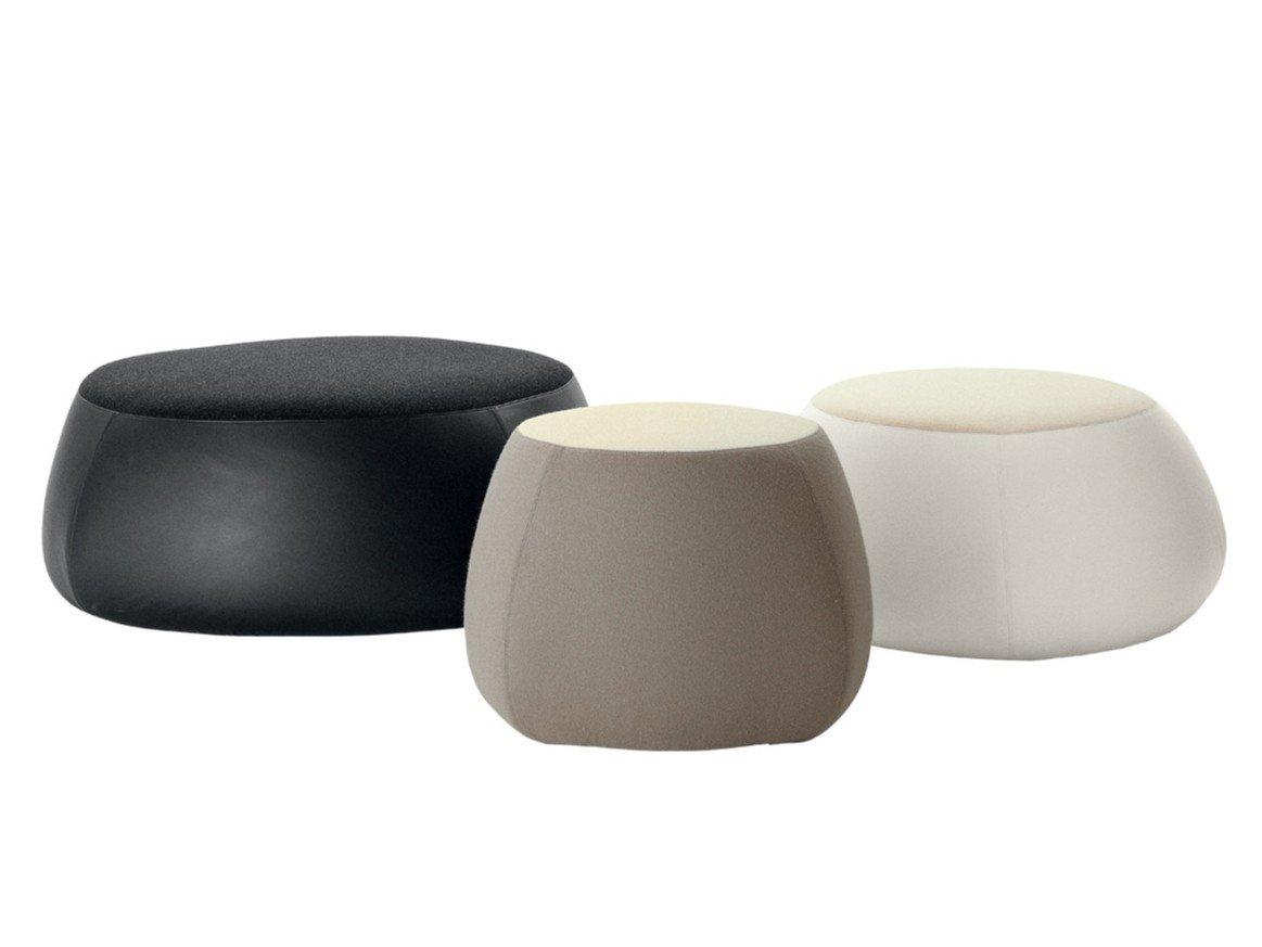 FAT SOFA Round fabric pouf