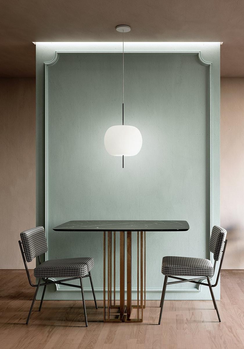 KUSHI Opal glass pendant lamp