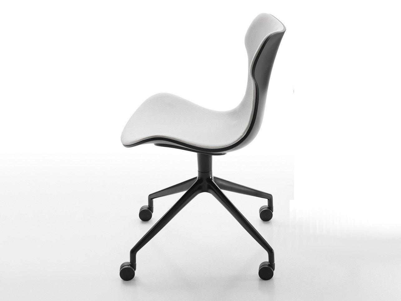 PAPILIO SHELL Fabric office chair with castors