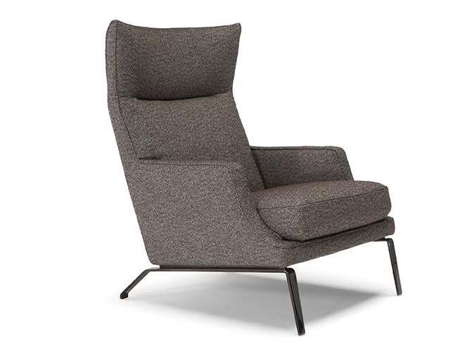 CLEMMIE Fabric armchair with armrests