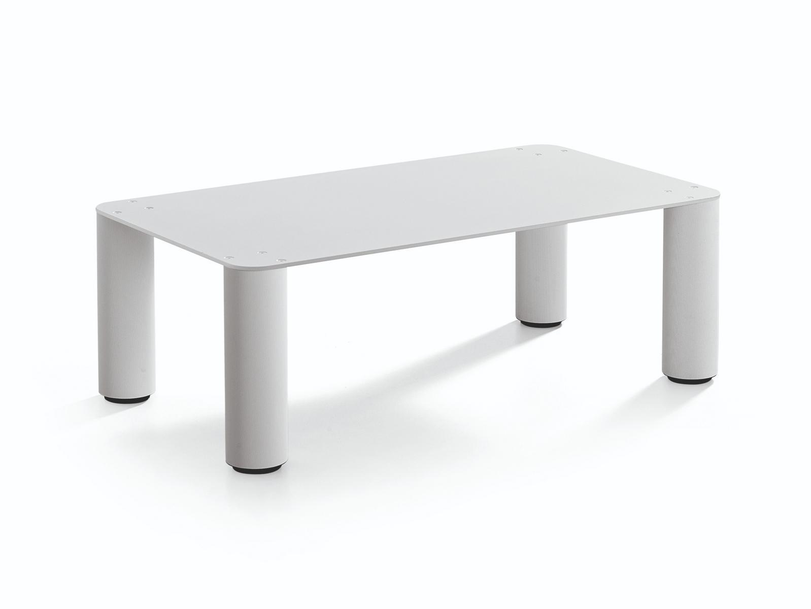 PAW CTS Low rectangular painted metal coffee table