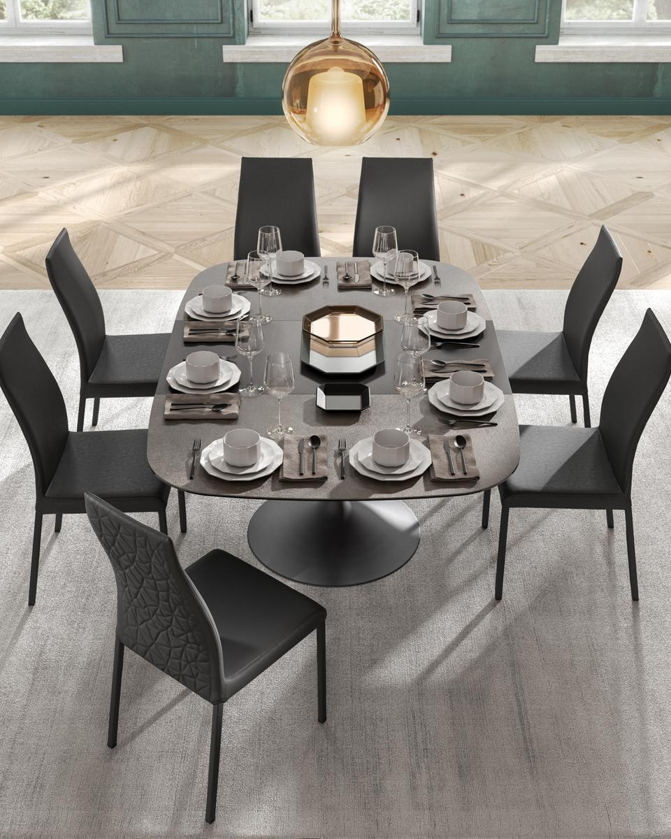 BRAVO Extending square crystal table