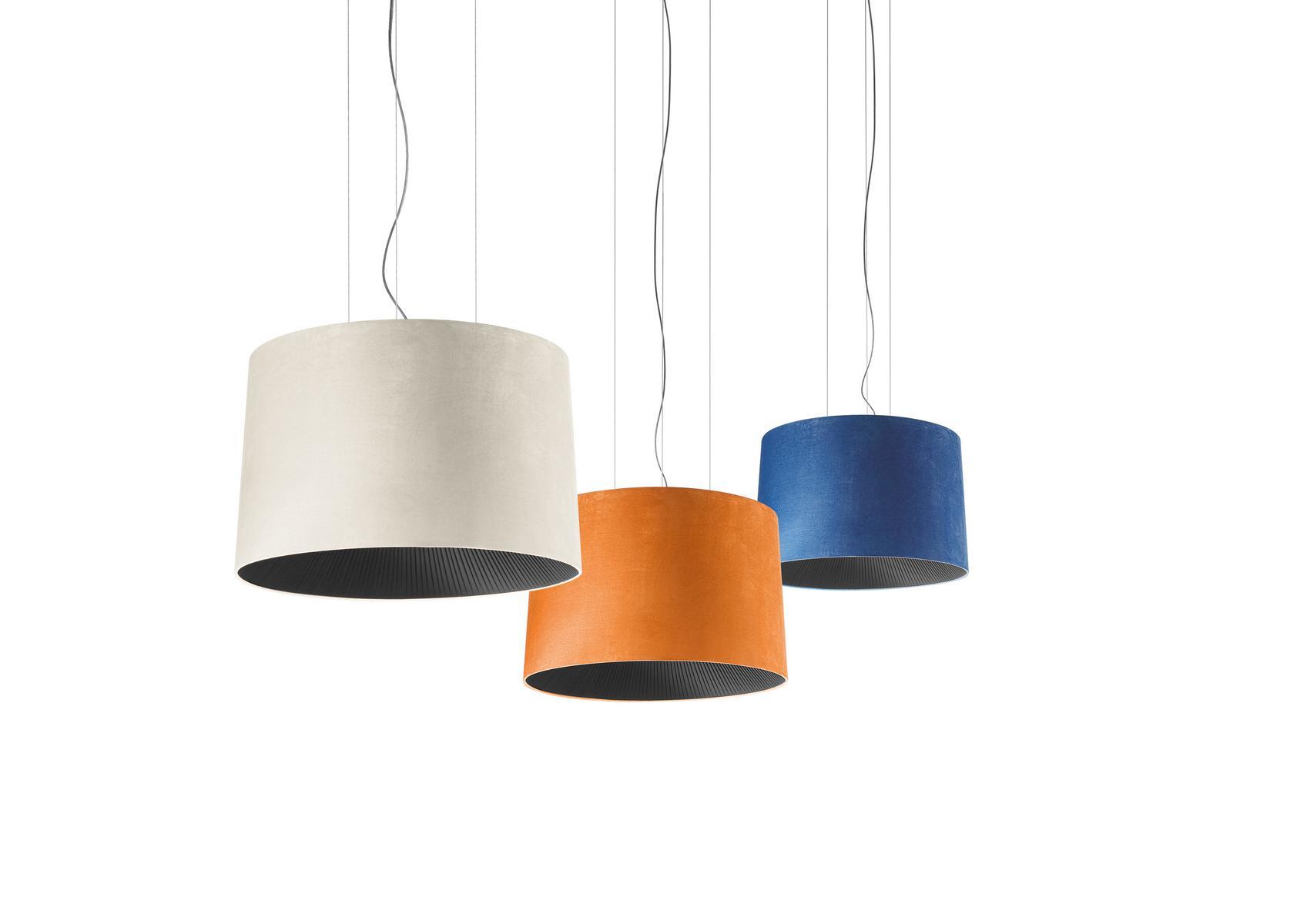 VELVET Suede fabric pendant lamp