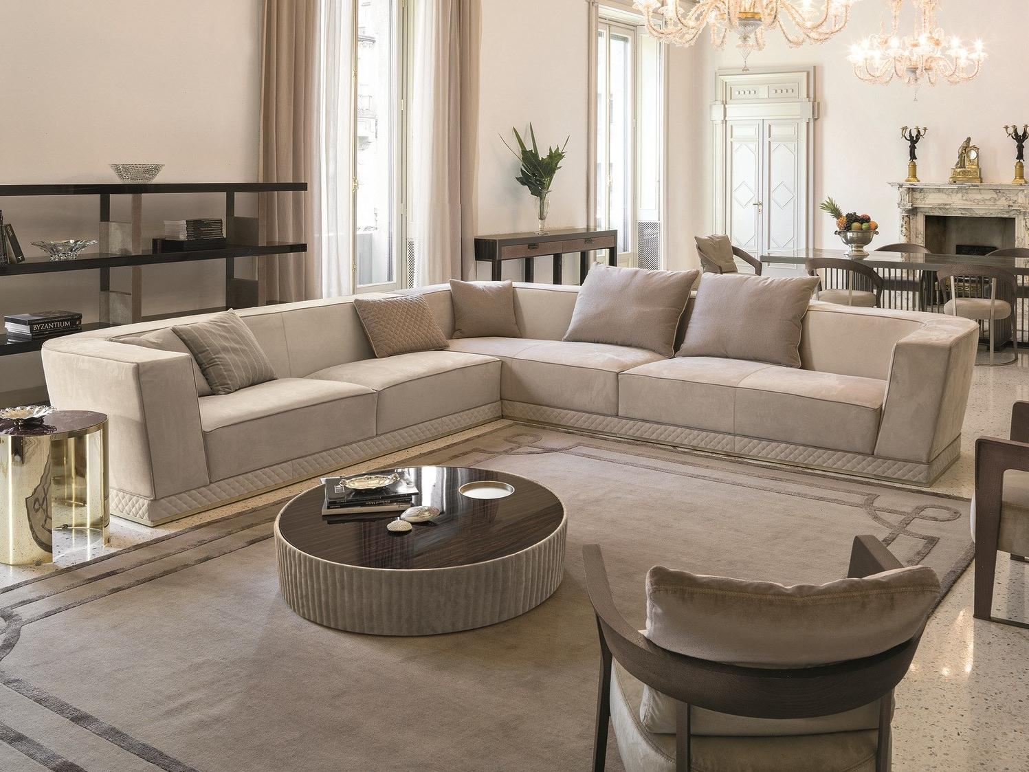 WELLES Sectional nabuk sofa
