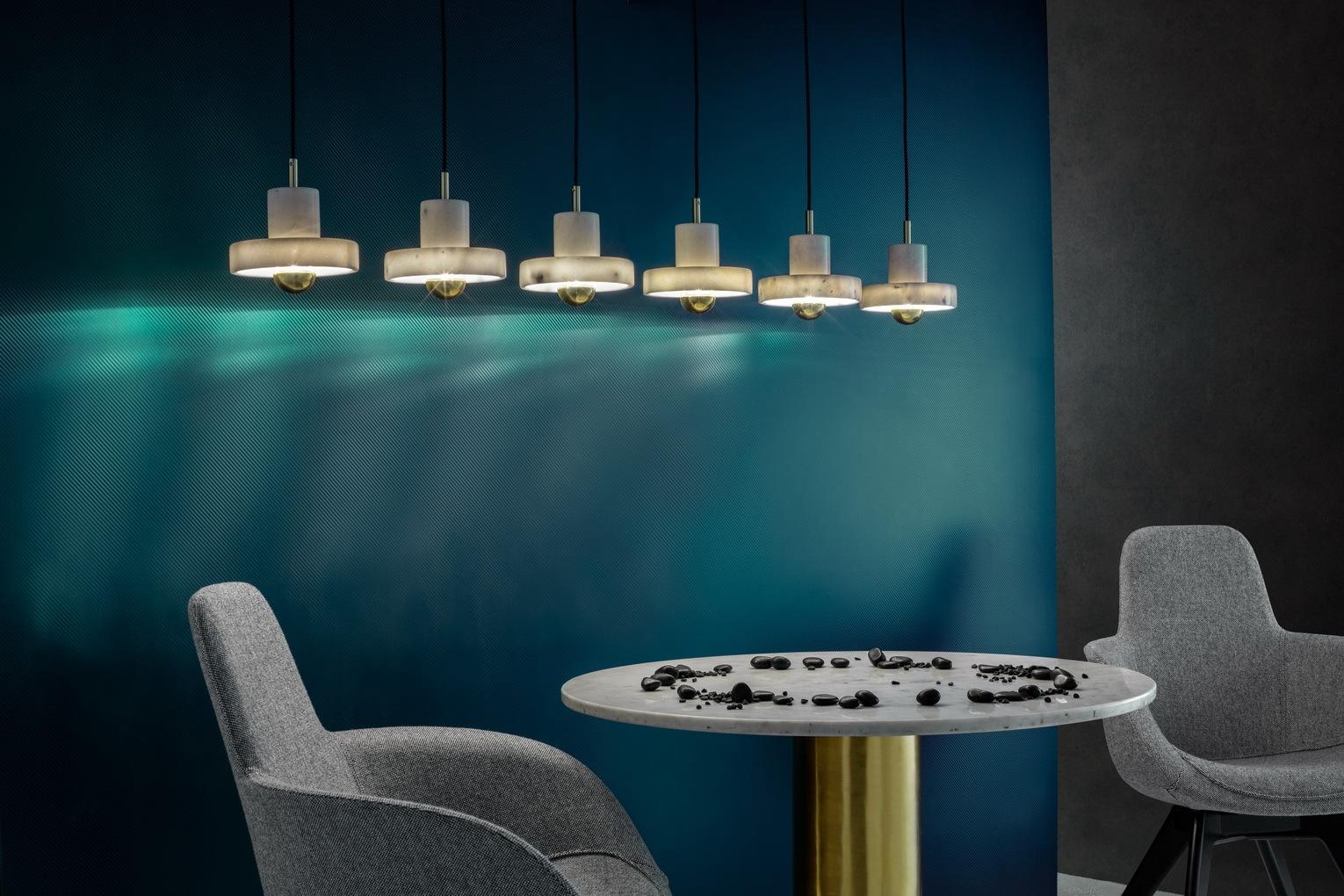 STONE Marble pendant lamp in a contemporary style