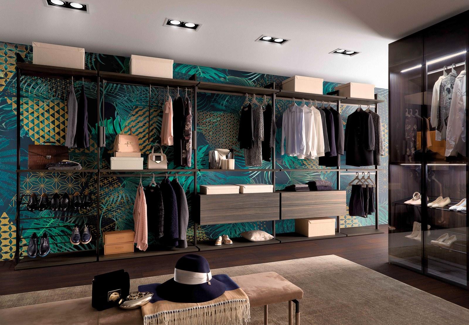 LOFT Sectional wooden walk-in wardrobe
