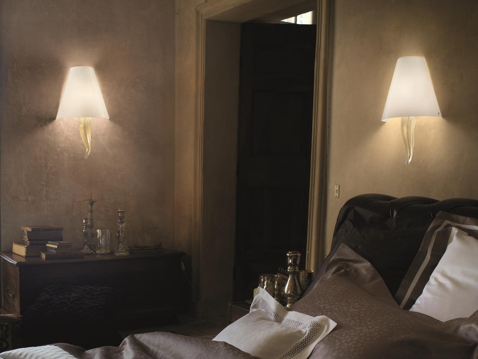 GOCCIA AP Glass wall lamp