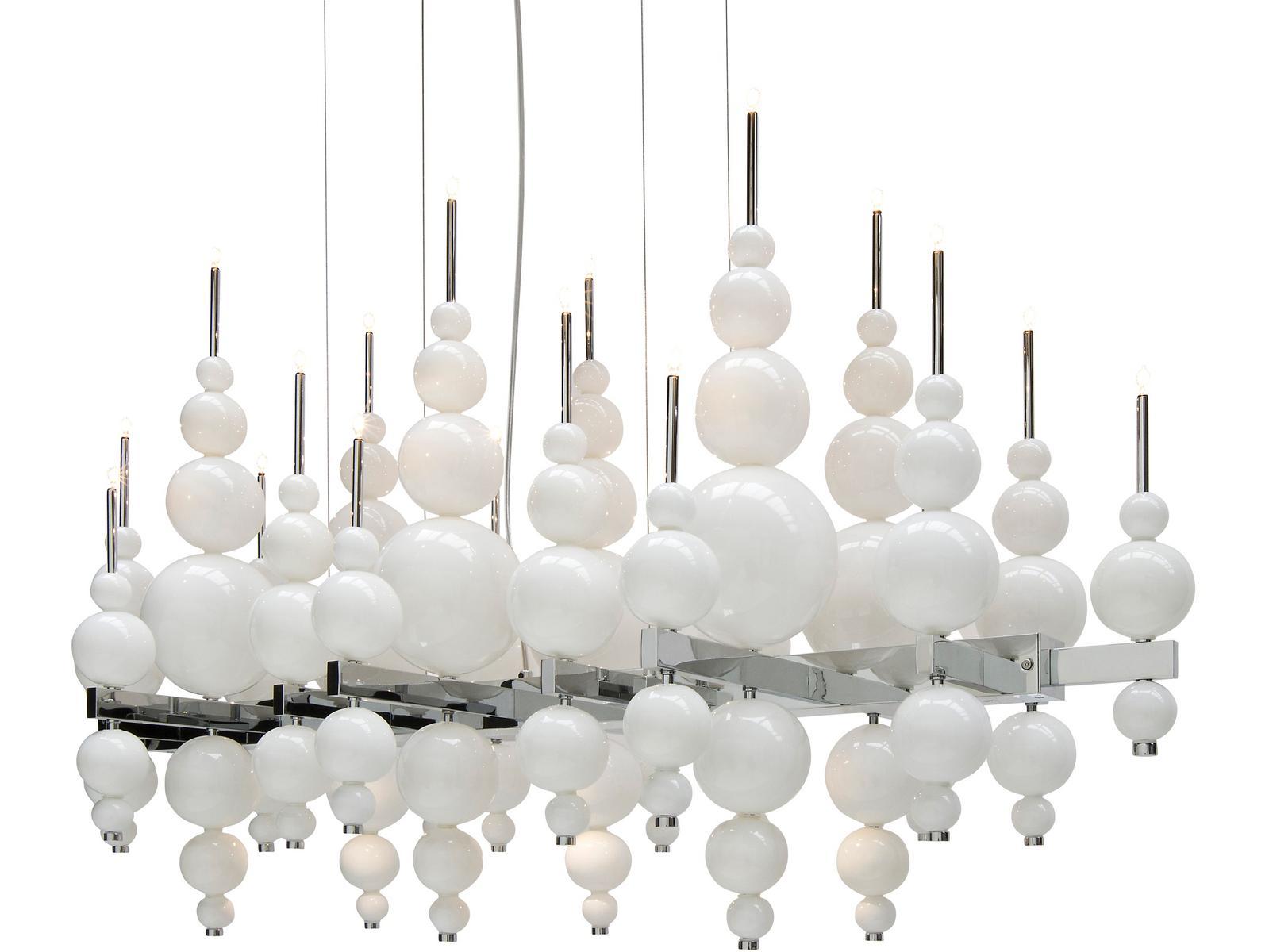 TEARS FROM MOON H22+3 Direct-indirect light glass pendant lamp