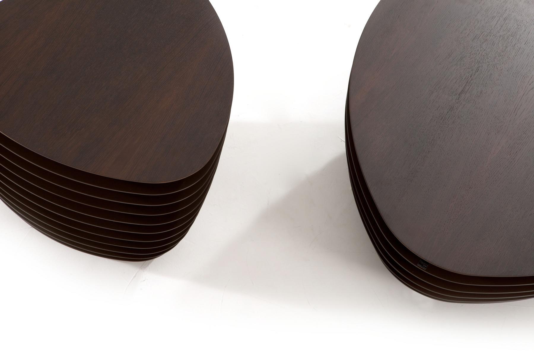 REA Triangular wooden coffee table