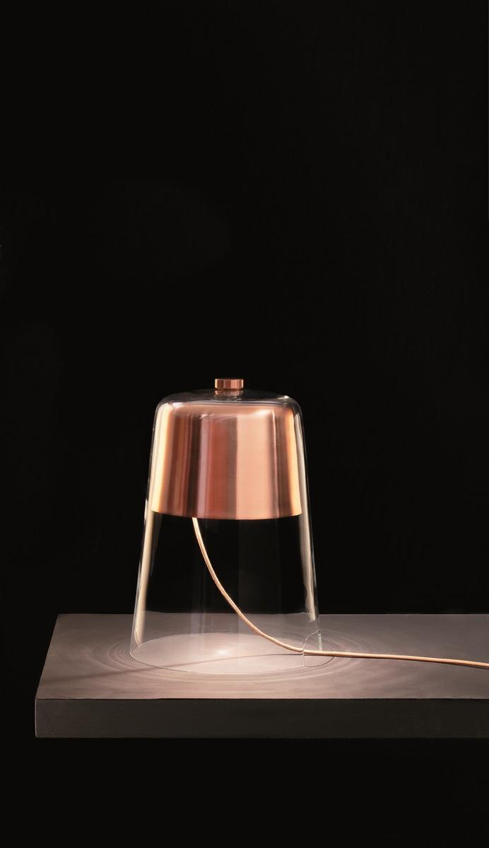 SEMPLICE - 226 Blown glass table lamp with dimmer