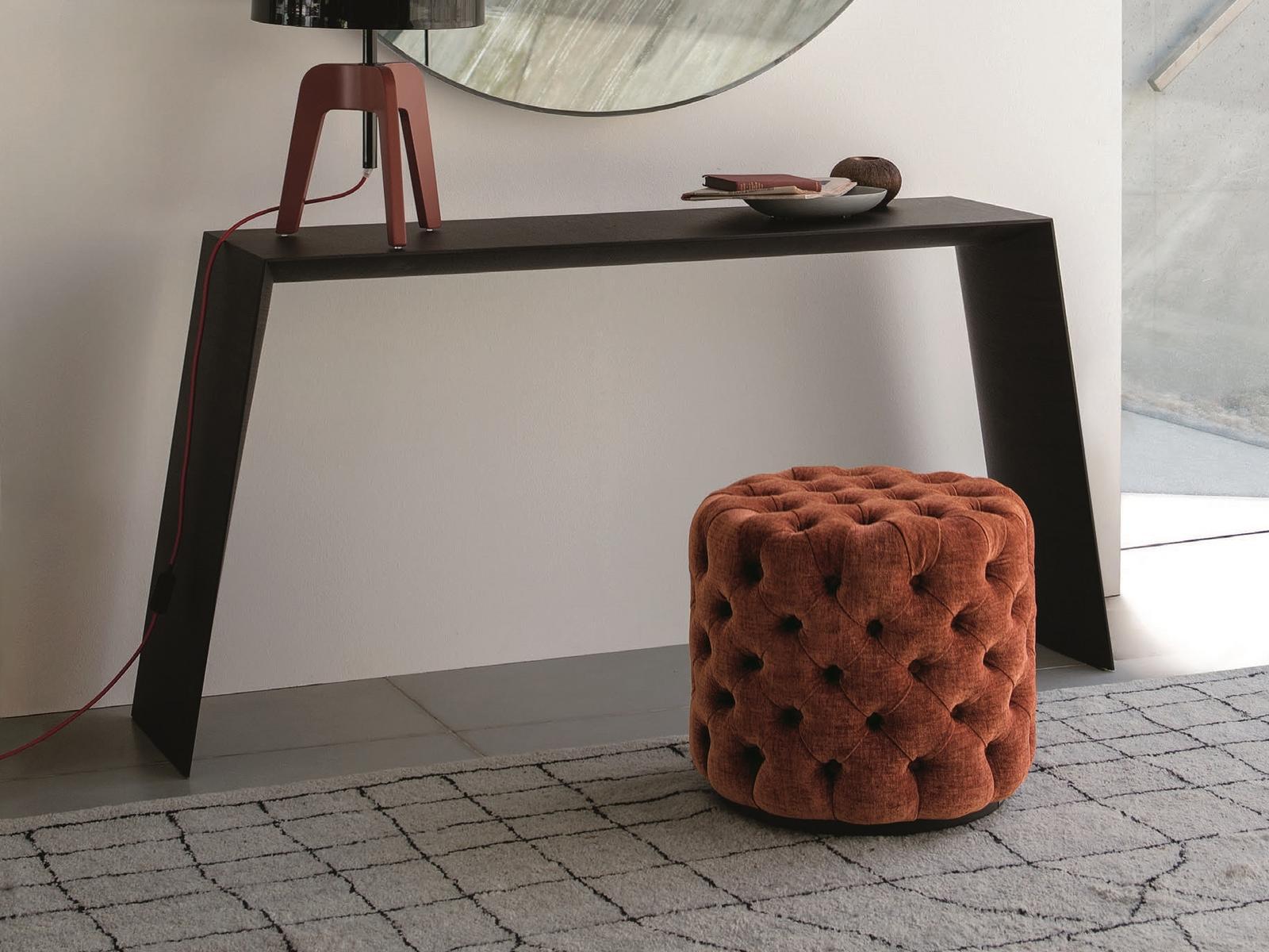 ASYA Rectangular walnut console table