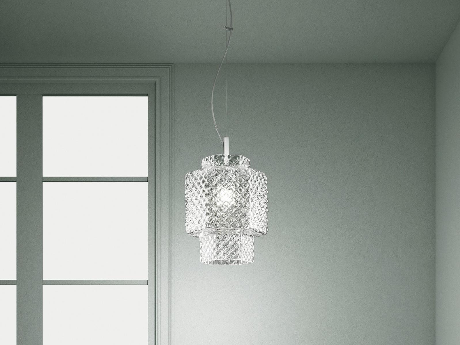 CASA BLANCA Glass pendant lamp