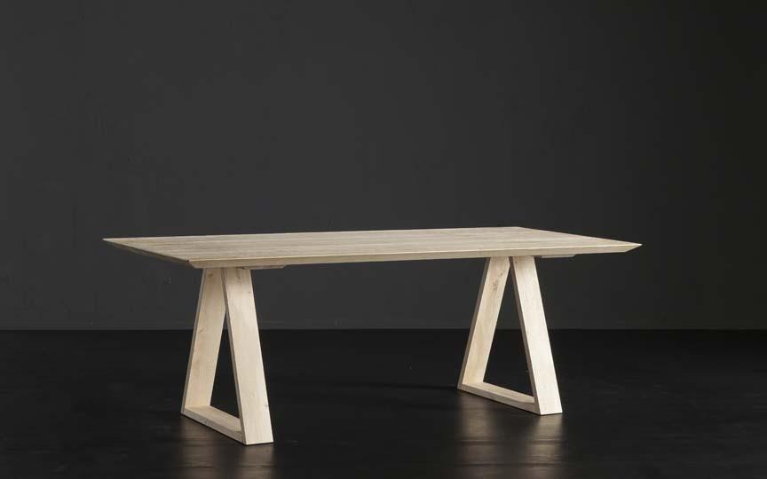 TOLEDO + MEKANO Rectangular wooden dining table