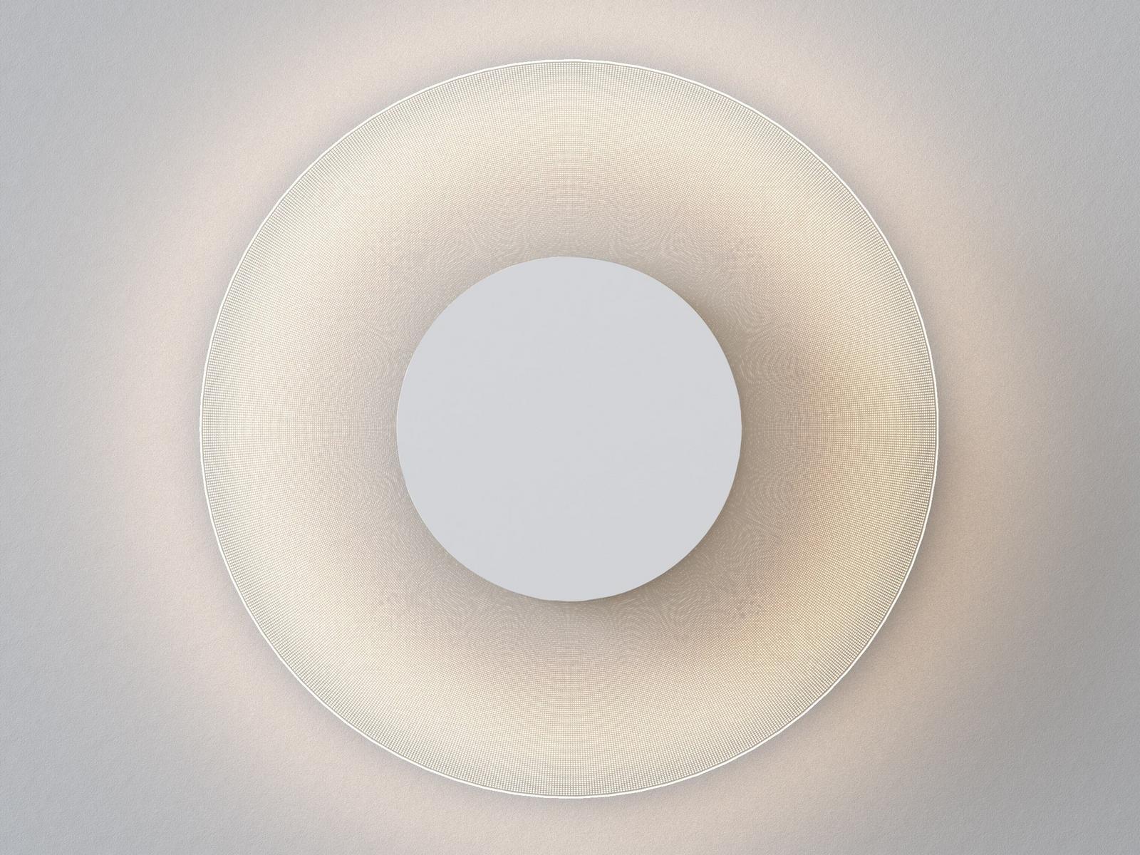 HALFTONE LED glass wall light