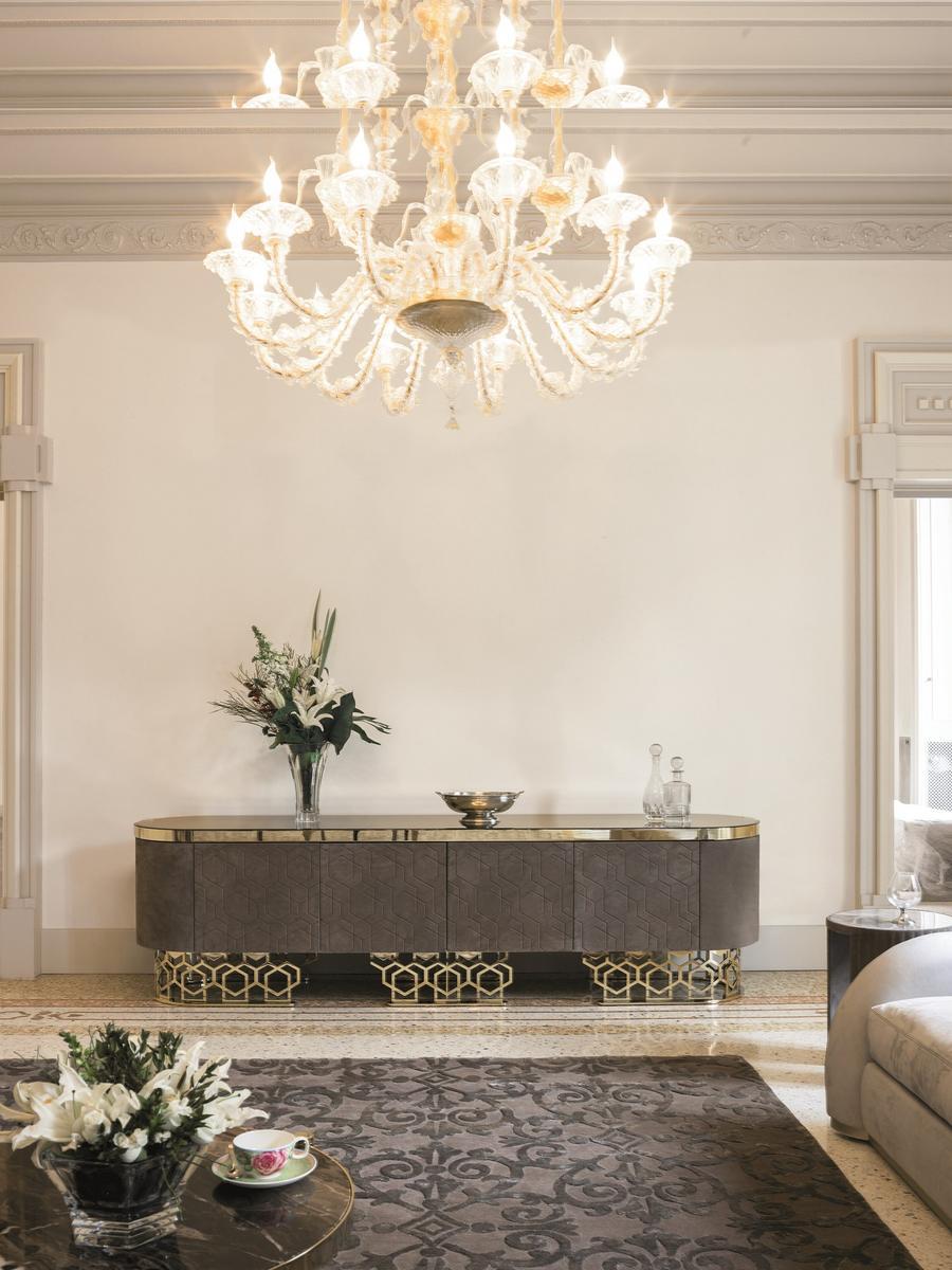 VICKY Metal sideboard with doors