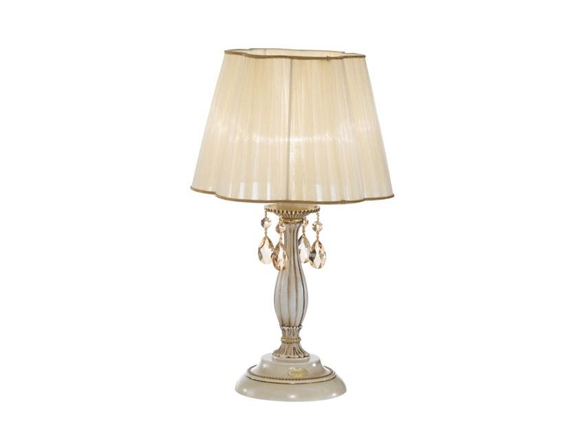 VERSAILLES 093/LP-SH/GG Antique white/gold table lamp with Schoeler crystals