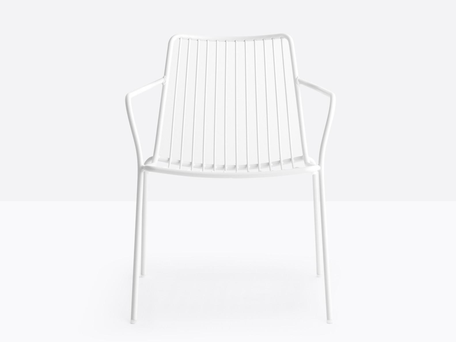 NOLITA 3659 Metal chair with armrests