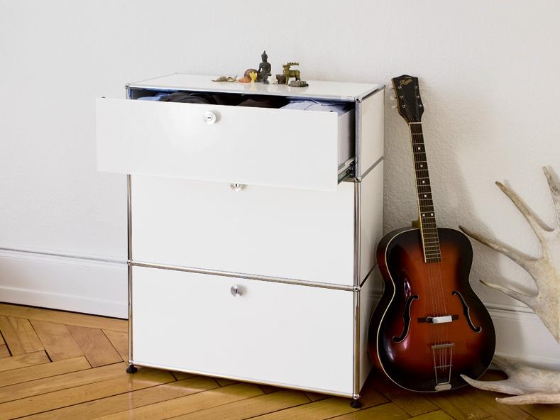 HALLER LIVING ROOM STORAGE Sectional metal chest of drawers