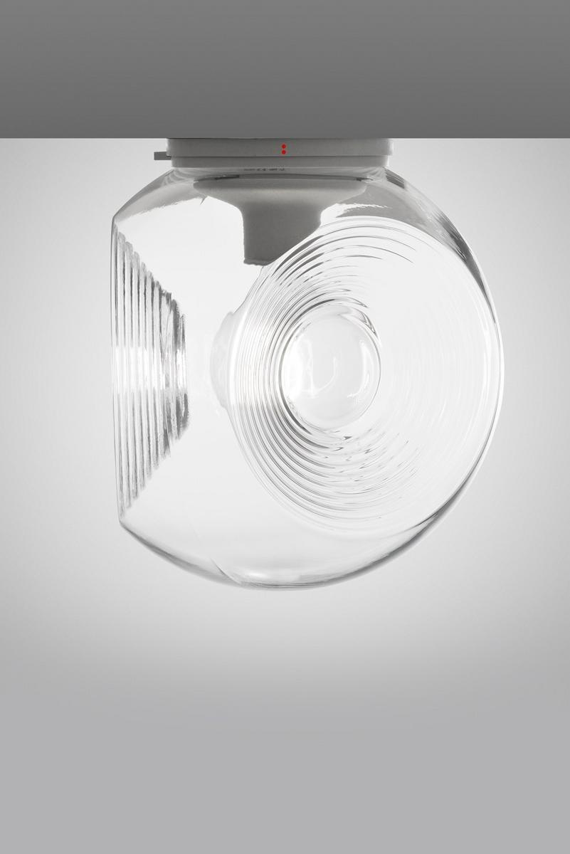 EYES Fluorescent blown glass ceiling lamp