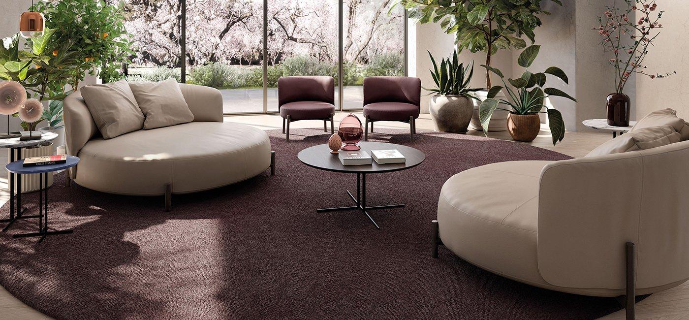 AMALIA Leather easy chair