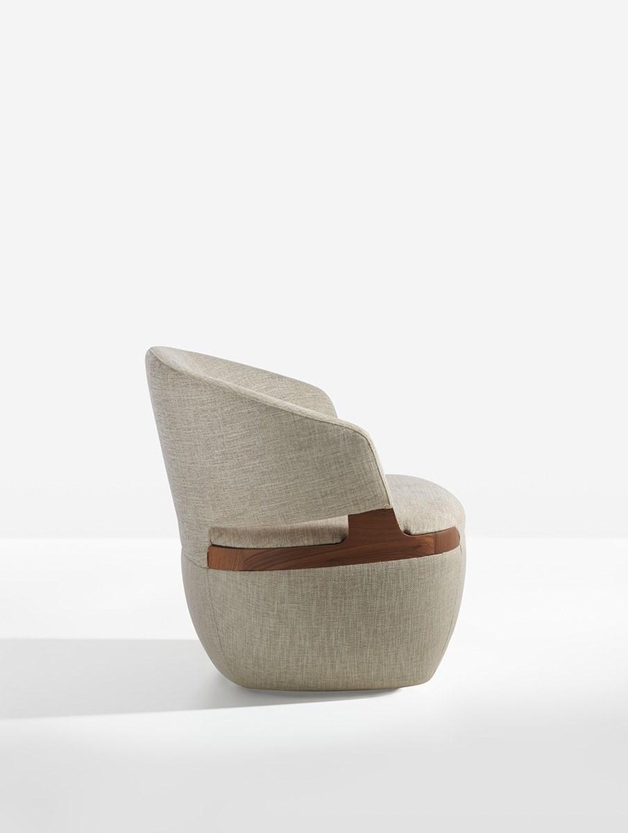 VELIS Swivel fabric easy chair