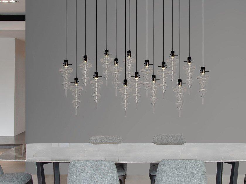 REFLEXX H16 L Contemporary style LED direct light glass pendant lamp