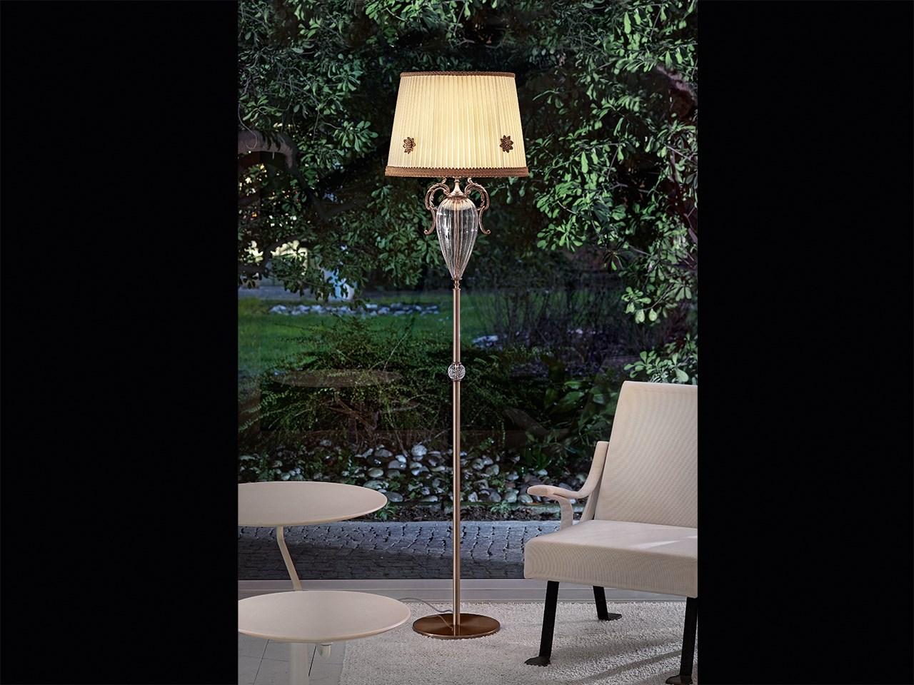 PRIMADONNA STL1 Metal floor lamp with crystals