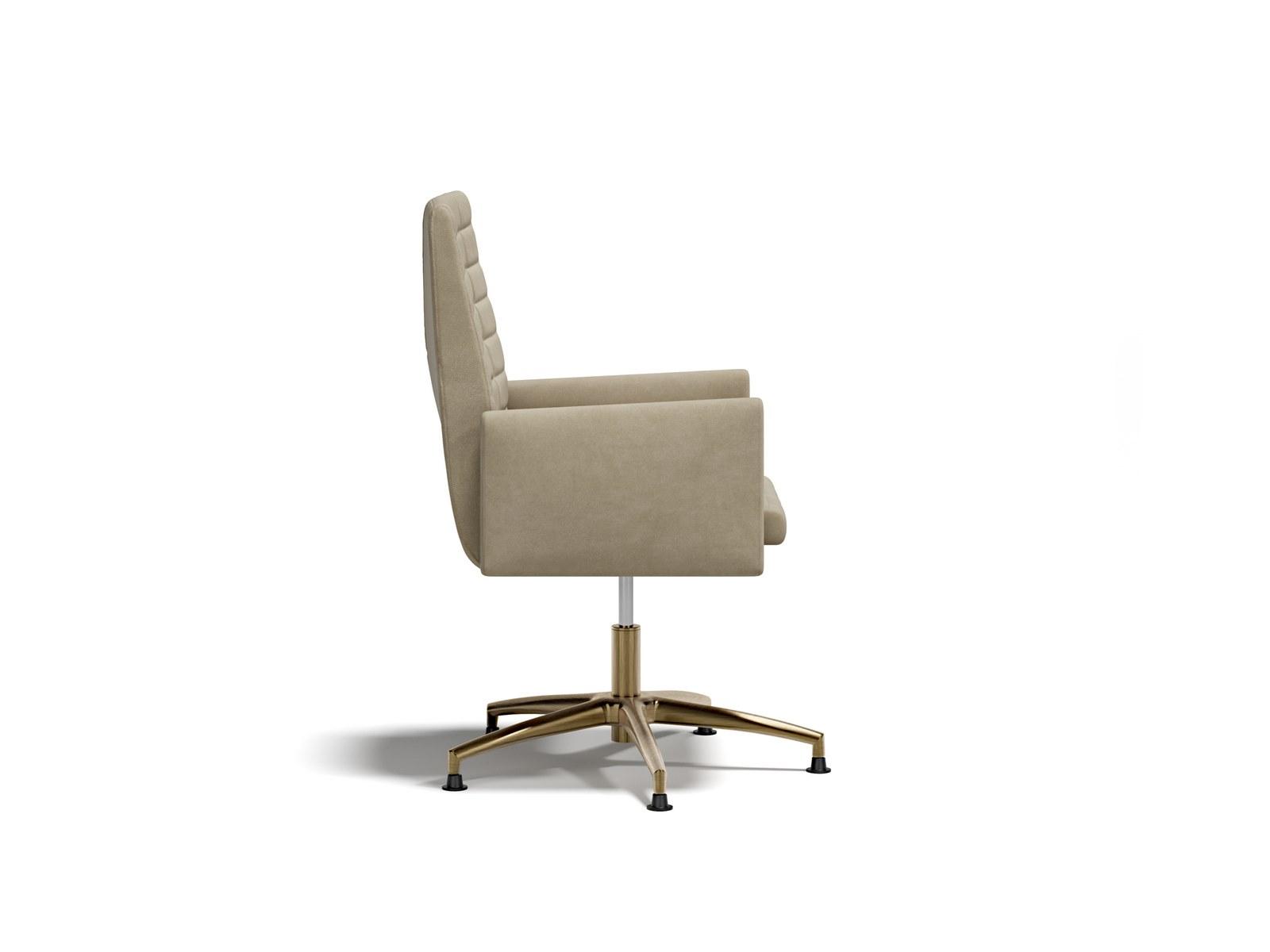 EXPLORER L Swivel fabric executive chair with armrests