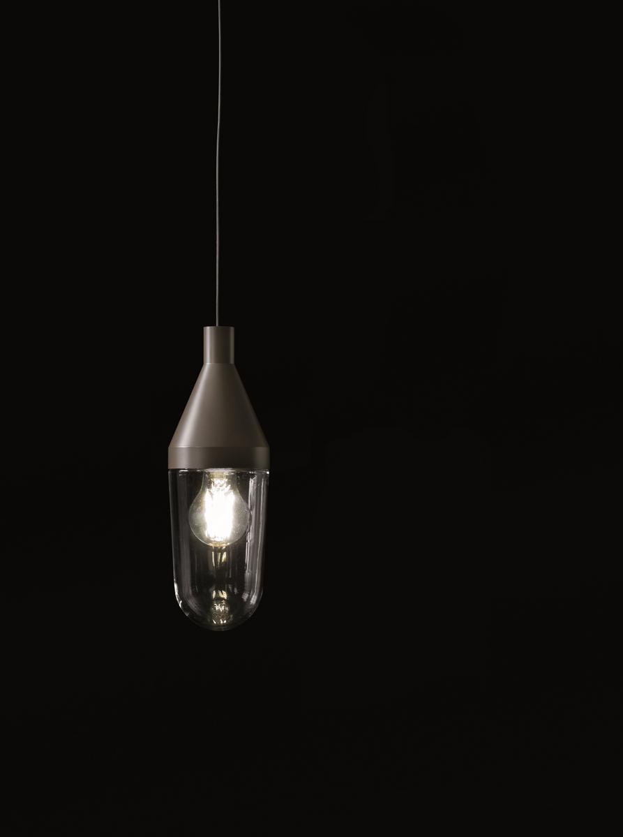 NIWA - 1180 Glass and aluminium pendant lamp