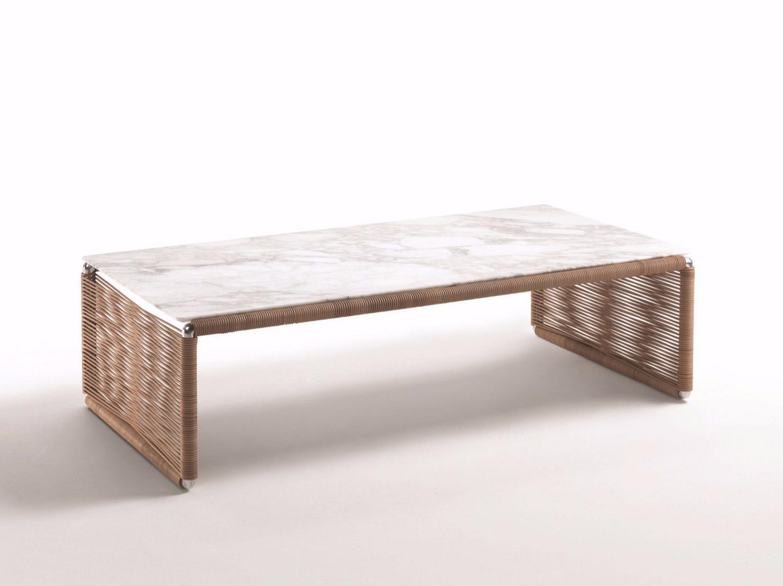 TINDARI Rectangular marble coffee table