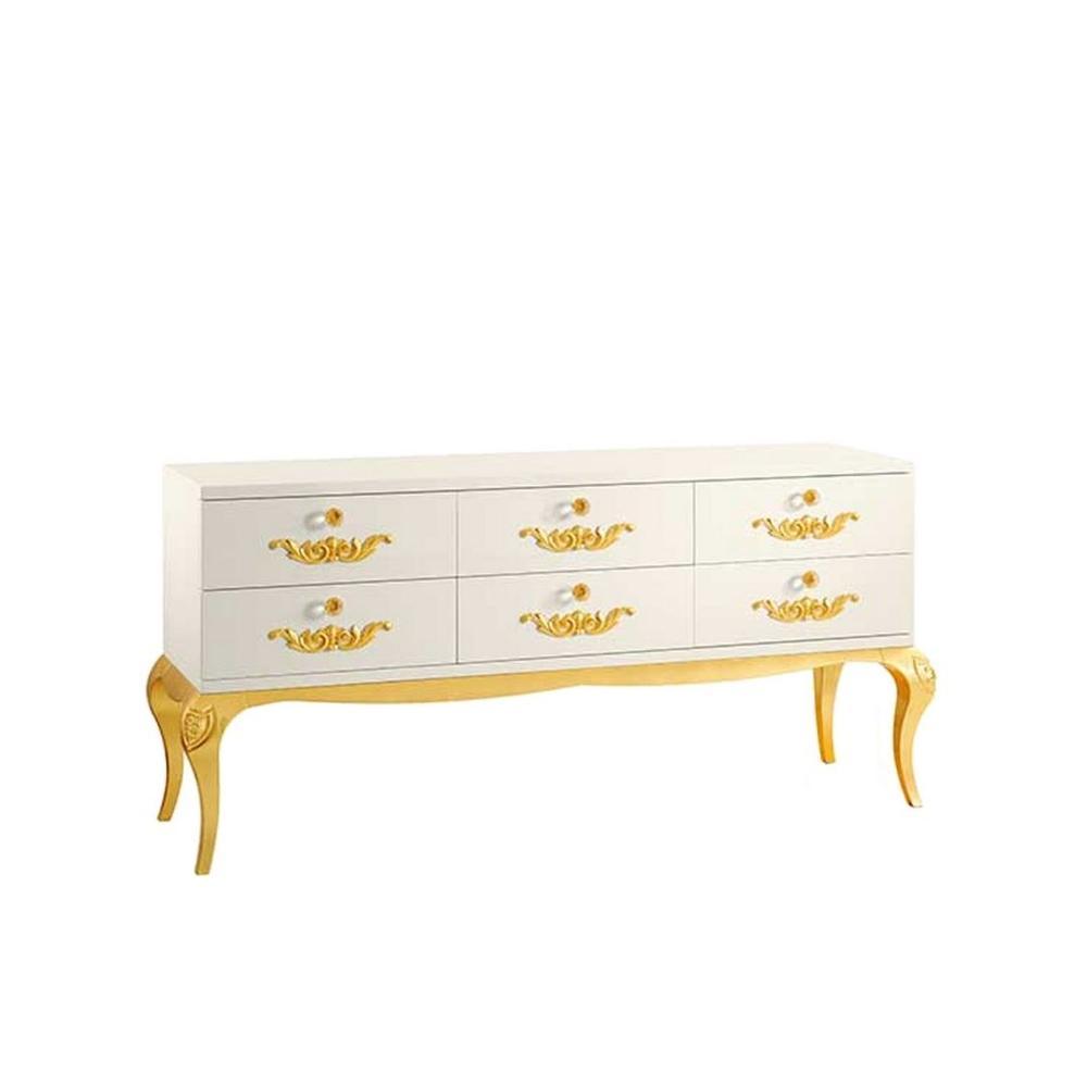 VERONA Rectangular lacquered chest of drawers