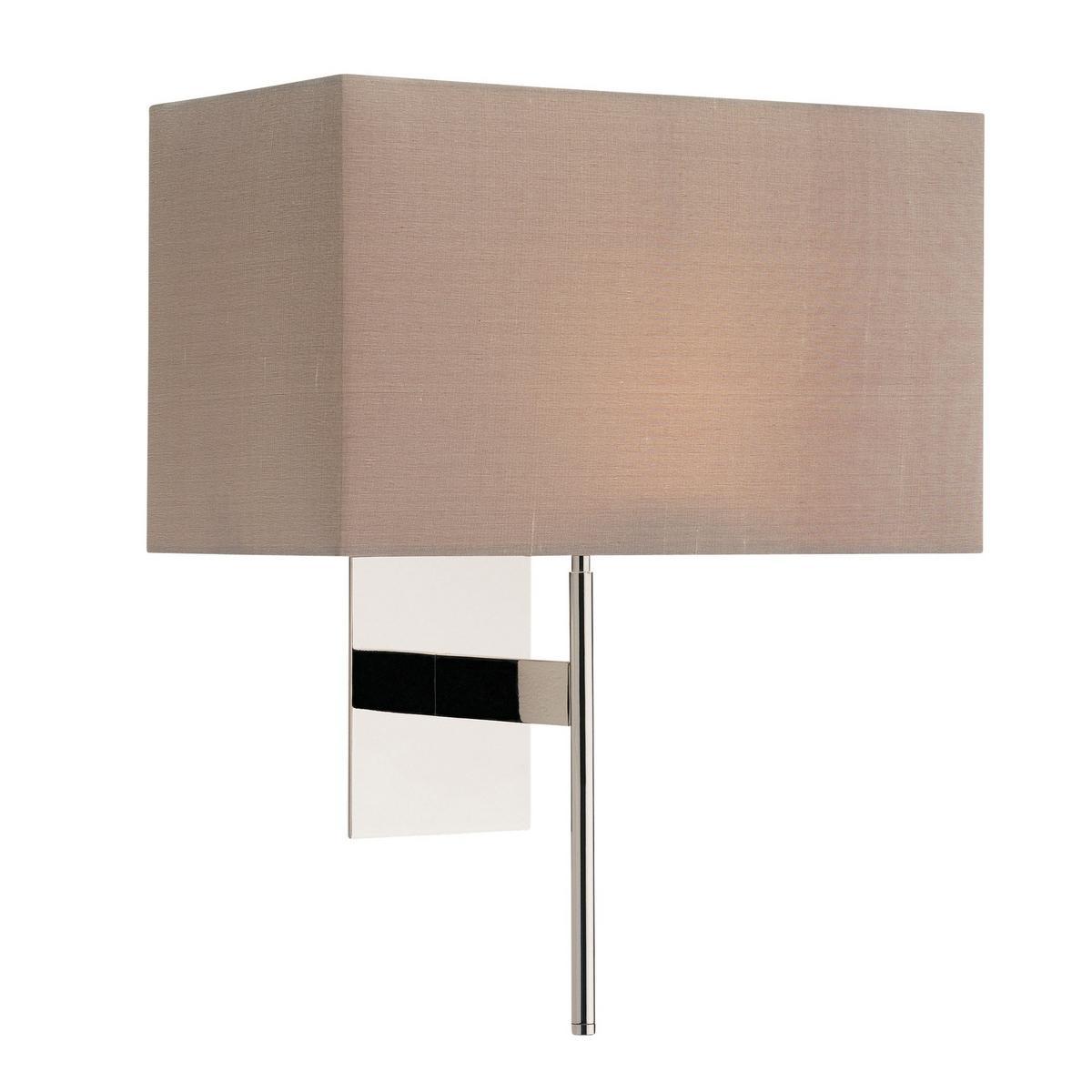 SAN MARINO LED metal wall lamp in metal and fabric