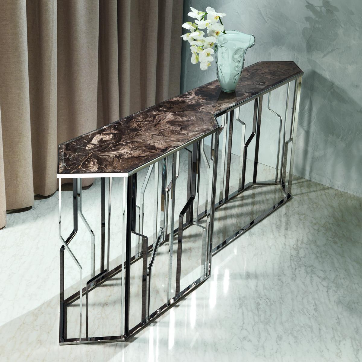 GINZA Rectangular metal console