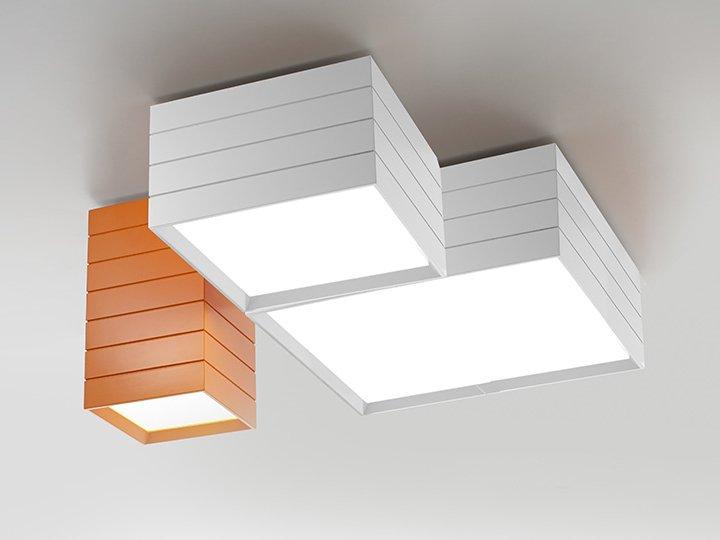 GROUPAGE LED modular aluminium ceiling light