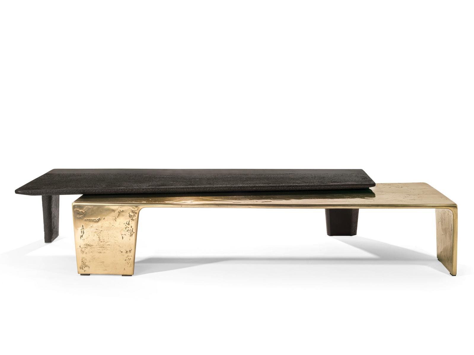 LEGO Low rectangular cement coffee table for living room