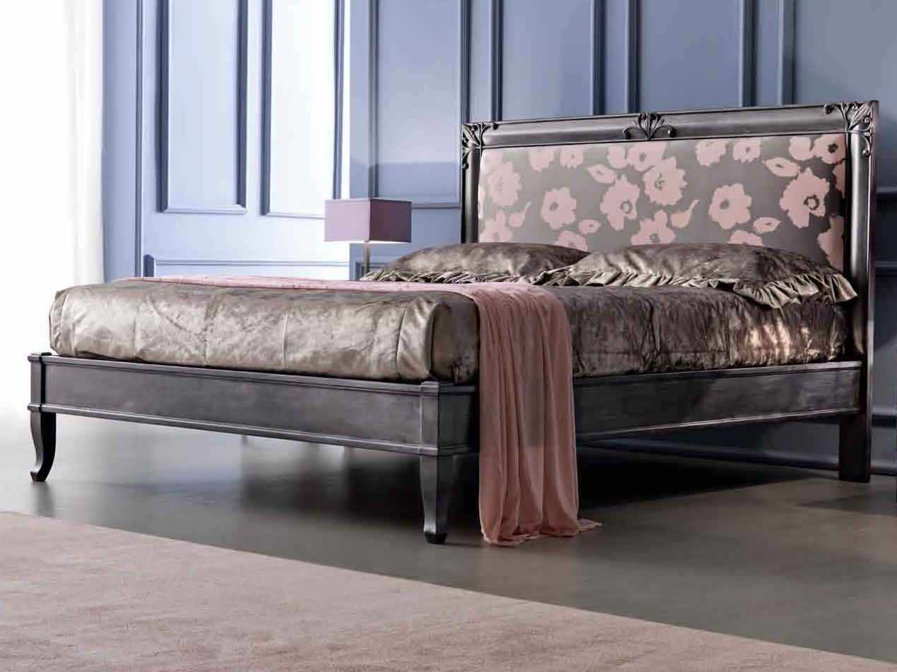 CLARA Double bed with upholstered headboard
