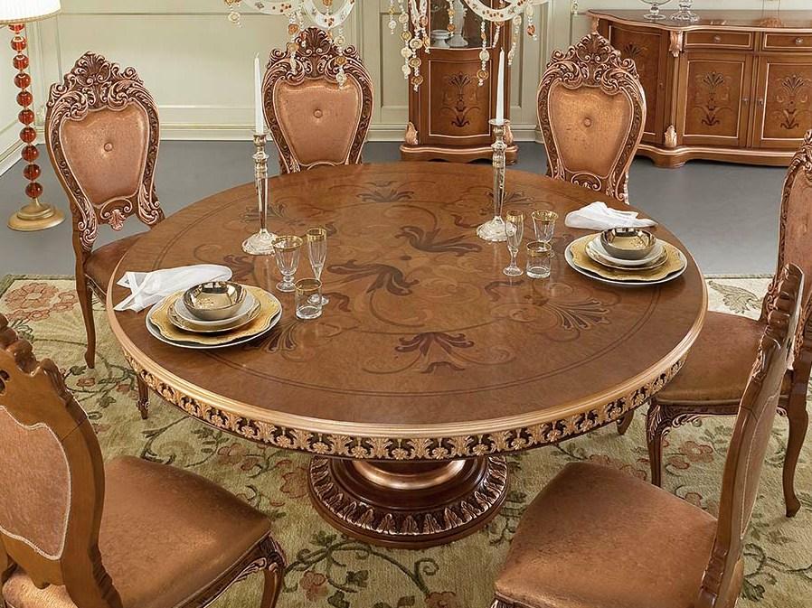 13142 Baroque round living room table